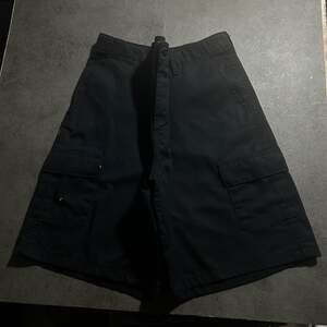 Unbranded Black Heavyweight Utility Cargo Shorts